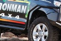 Load image into Gallery viewer, Steel side steps and rails to suit Holden RC Colorado and Isuzu D-MAX 2003 - 2012 - New Dimple Step Design