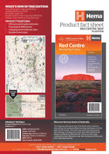 Load image into Gallery viewer, Hema Waterproof Paper Map Red Centre