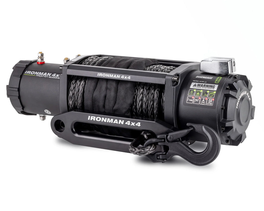 12,000lb Synthetic Rope Frontier Winch