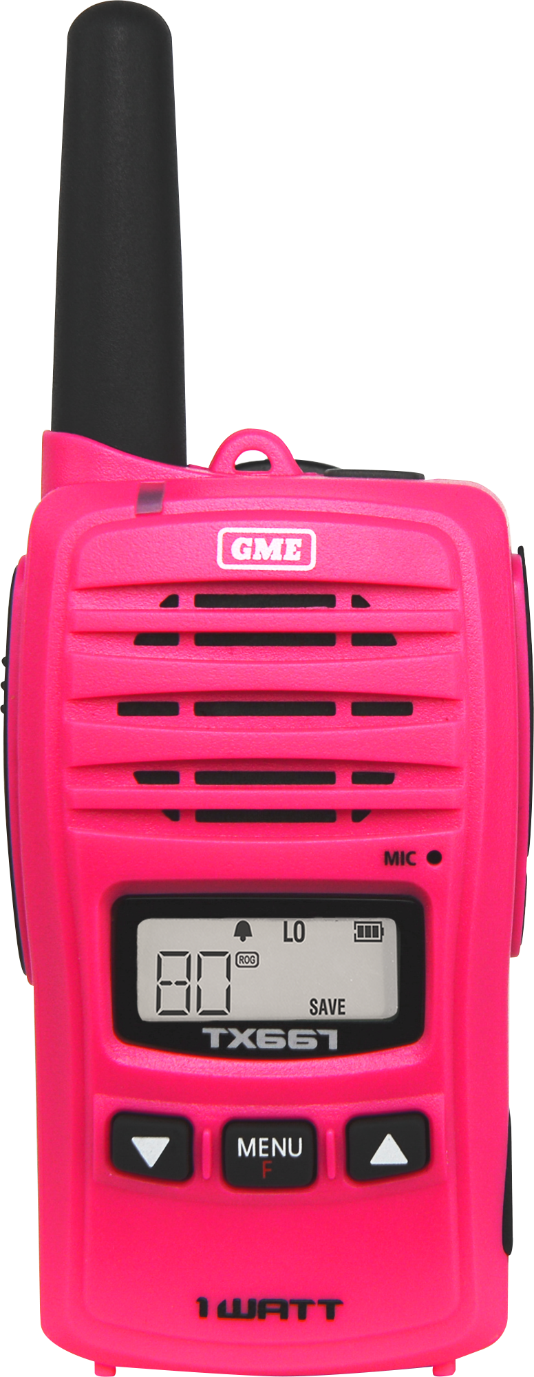 GME 1 WATT UHF CB HANDHELD RADIO - MCGRATH FOUNDATION PINK