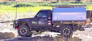 L79 Rear Step PREMIUM SIDE STEP & RAILSTO SUIT TOYOTA LANDCRUISER 79 SERIES S/CAB 9 ...