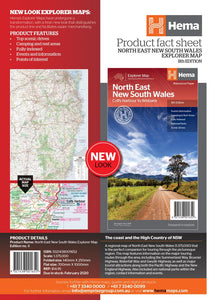 Hema Waterproof Paper Map North East New South Wales