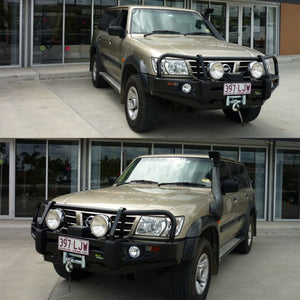 COMMERCIAL DELUXE BULL BAR (COIL SPRING ONLY) TO SUIT NISSAN PATROL Y61 GU SERIES 1-3 1998 - 2004