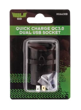 HULK 4x4 QUICK CHARGE QC3.0 DUAL USB SOCKET