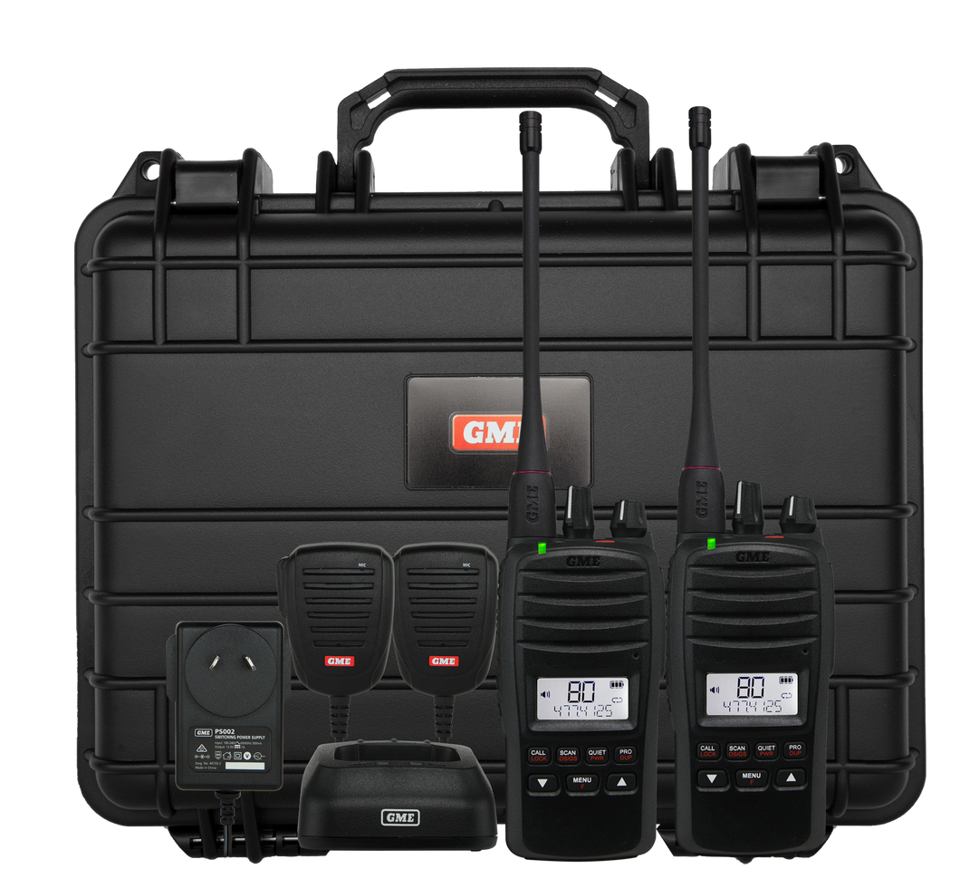 Gme Program Kit TX6600STP - 5 WATT UHF CB HANDHELD RADIO – TWIN PACK – Sydney4x4